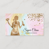 Maid Cleaning House Professional Cleaning Services Visitekaartje (Voorkant)