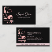 Maid Cleaning House Professional Cleaning Services Visitekaartje (Voorkant / Achterkant)