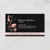 Maid Cleaning House Professional Cleaning Services Visitekaartje (Achterkant)