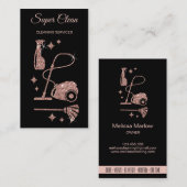 Maid Cleaning House Professional Cleaning Services Visitekaartje (Voorkant / Achterkant)