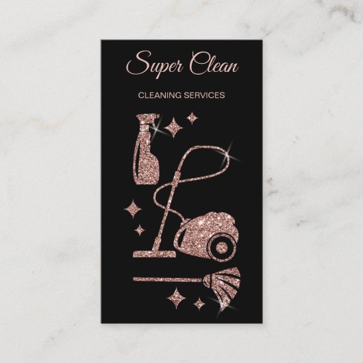 Maid Cleaning House Professional Cleaning Services Visitekaartje (Voorkant)