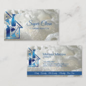 Maid Cleaning House Professional Cleaning Services Visitekaartje (Voorkant / Achterkant)