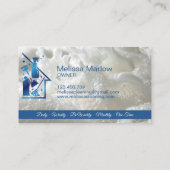 Maid Cleaning House Professional Cleaning Services Visitekaartje (Achterkant)