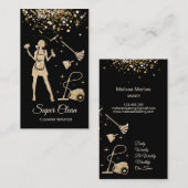 Maid Cleaning House Professional Cleaning Services Visitekaartje (Voorkant / Achterkant)