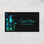 Maid Cleaning House Professional Cleaning Services Visitekaartje (Voorkant)