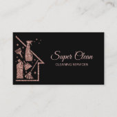 Maid Cleaning House Professional Cleaning Services Visitekaartje (Voorkant)