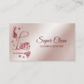 Maid Cleaning House Professional Cleaning Services Visitekaartje (Voorkant)