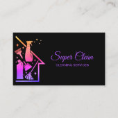 Maid Cleaning House Professional Cleaning Services Visitekaartje (Voorkant)