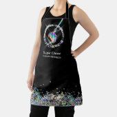 Maid Cleaning House Sparging Holografen Business C Schort (Insitu)