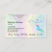 Maid Cleaning House Sparking Hologray Fairy Visitekaartje (Achterkant)