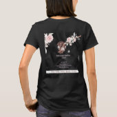 Maid Cleaning House Sparking roos gold floral Squ T-shirt (Achterkant)