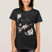 Maid Cleaning House Sparking roos gold floral Squ T-shirt (Voorkant)