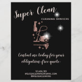 Maid Cleaning House Sparking Roos Gold Flyer (Achterkant)