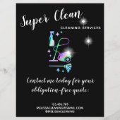 Maid Cleaning House Sparking Roos Gold Flyer (Achterkant)