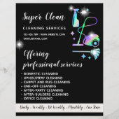 Maid Cleaning House Sparking Roos Gold Flyer (Voorkant)