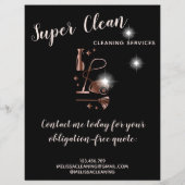 Maid Cleaning House Sparking Roos Gold Flyer (Achterkant)