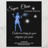 Maid Cleaning House Sparking Roos Gold Flyer (Achterkant)