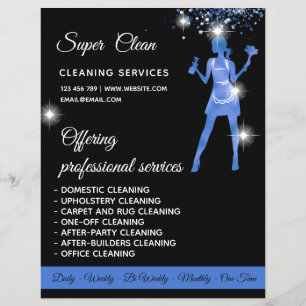 Maid Cleaning House Sparking Roos Gold Flyer