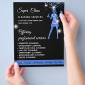 Maid Cleaning House Sparking Roos Gold Flyer (Hand)