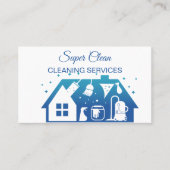 Maid Cleaning House Sparking Visitekaartje (Voorkant)