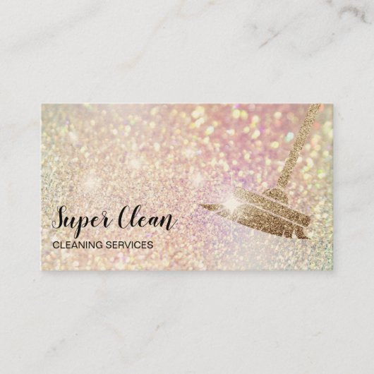 Maid Cleaning House Sparking Visitekaartje (Voorkant)