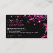 Maid Cleaning House Sparking Visitekaartje (Achterkant)