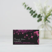 Maid Cleaning House Sparking Visitekaartje (Staand voorkant)