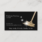 Maid Cleaning House Sparking Visitekaartje (Achterkant)