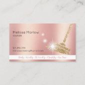 Maid Cleaning House Sparking Visitekaartje (Achterkant)