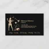 Maid Cleaning Housekeeping Kantoor Cleaning Servic Visitekaartje (Achterkant)