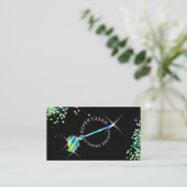 Maid Cleaning Housekeeping Sparking Holografen Bus Visitekaartje (Staand voorkant)