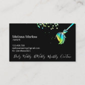 Maid Cleaning Housekeeping Sparking Holografen Bus Visitekaartje (Achterkant)