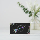 Maid Cleaning Housekeeping Sparking Holografen Visitekaartje (Staand voorkant)