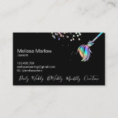 Maid Cleaning Housekeeping Sparking Holografen Visitekaartje (Achterkant)