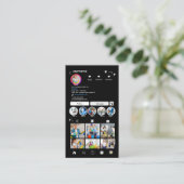 Maid Cleaning Instagram Zwart Housekeeping QR-code Visitekaartje (Staand voorkant)