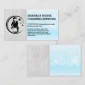 Maid Cleaning Logo | Thuisdiensten Visitekaartje (Voorkant / Achterkant)