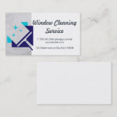 Maid | Cleaning Service Cleaner | Squeegee Visitekaartje (Voorkant / Achterkant)