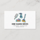 Maid Cleaning Services and Equipment Visitekaartje (Voorkant)