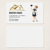 Maid Cleaning Services | Logo van herkomst Visitekaartje (Voorkant /achterkant)