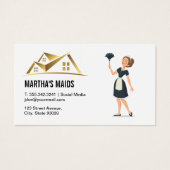 Maid Cleaning Services | Logo van herkomst Visitekaartje (Voorkant)