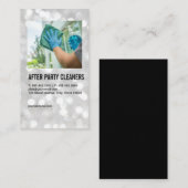 Maid Cleaning Window | Home Services Visitekaartje (Voorkant / Achterkant)