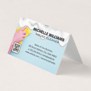 Maid Cleaning   Zeep Sud   QR-code Visitekaartje