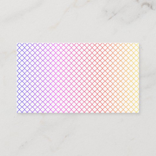 Maid Colorful Visitekaartje (Achterkant)