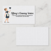 Maid Dusting Logo | Zwangere Tegels Visitekaartje (Voorkant / Achterkant)