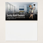Maid Dusting | woonkamer Visitekaartje (Voorkant /achterkant)