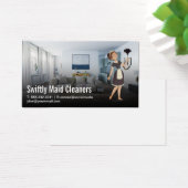 Maid Dusting | woonkamer Visitekaartje (Bureau)