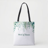 Maid ere Eucalyptus greenery green Tote Bag (Voorkant)