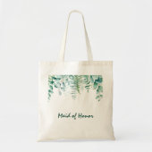 Maid ere Eucalyptus greenery green Tote Bag (Voorkant)