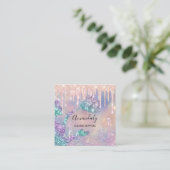 Maid House Cleaning Services Logo Royal Vierkante Visitekaartje (Staand voorkant)