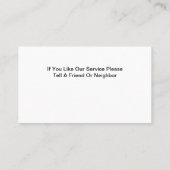 Maid Housekeeper Moderne Visitekaartjes (Achterkant)